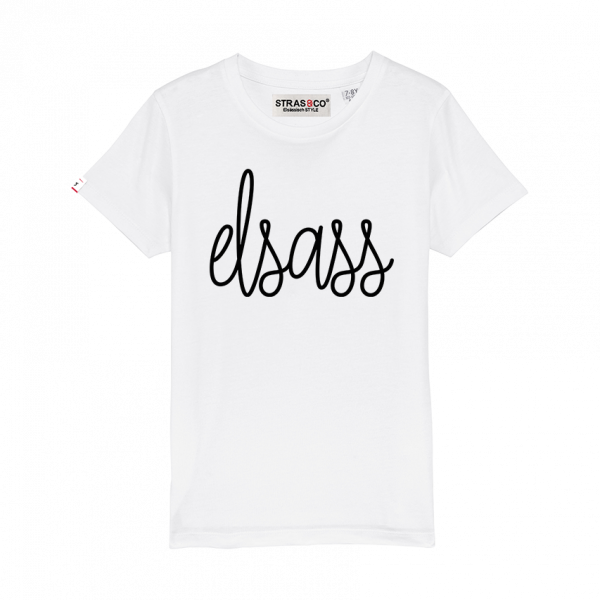 T-shirt enfant blanc Elsass Stras&co