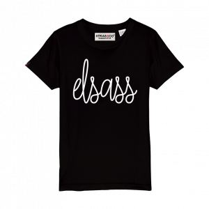 T-shirt enfant noir Elsass Stras&co