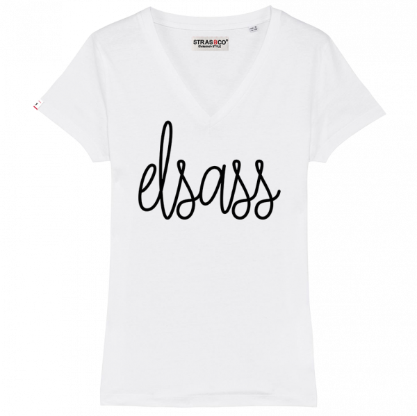 T-shirt femme blanc Elsass Stras&co
