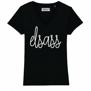 T-shirt femme noir Elsass Stras&co