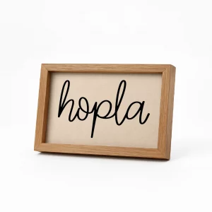 cadre alsacien hopla sur toile coton naturel illustration alsacienne