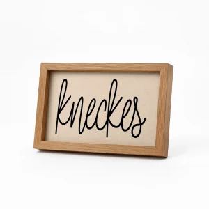 cadre alsacien kneckes en toile coton naturel illustration alsacienne